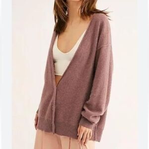 Free People School Boy 100% Cashmere Cardigan size S